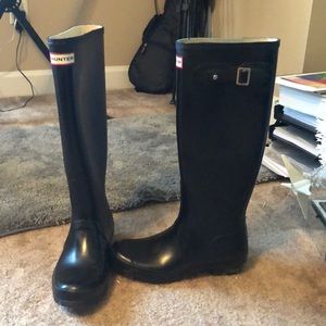 Black Hunter Tall Rain Boots